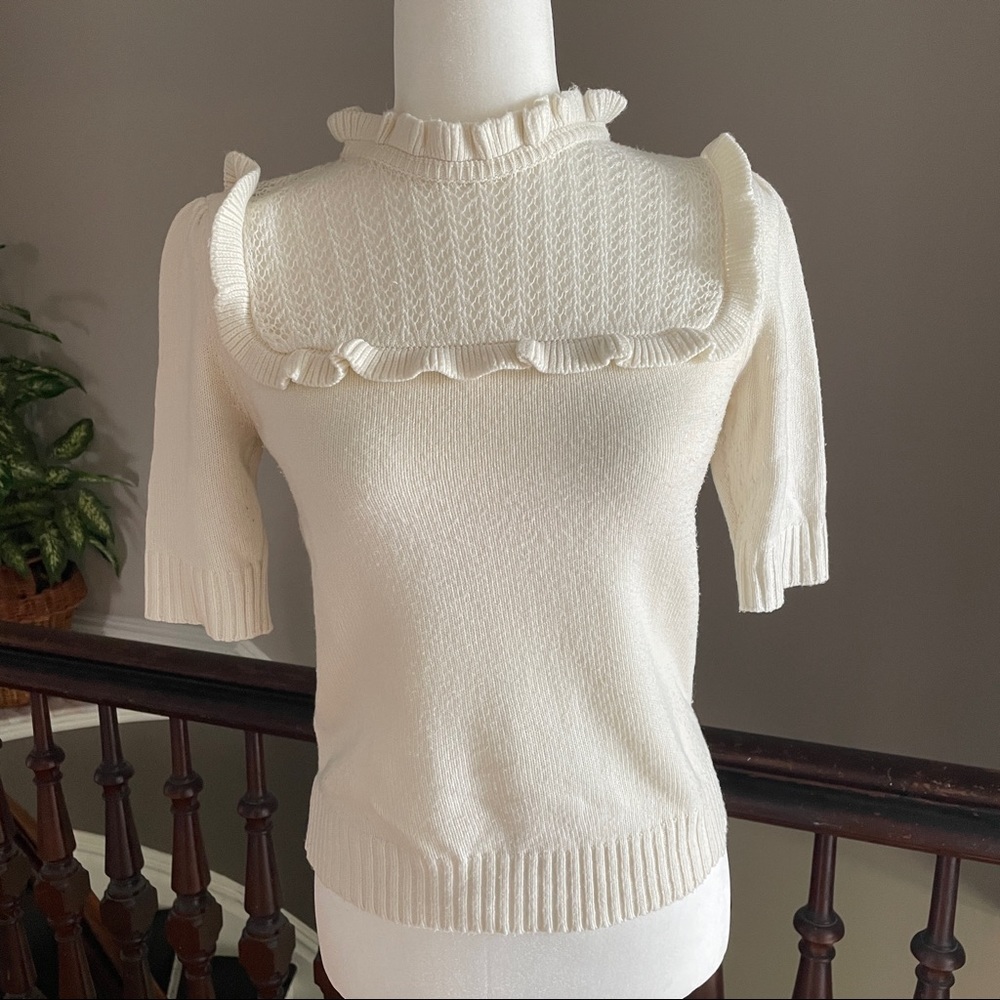 Vintage Delia*s Knit Top in Ivory/Cream
